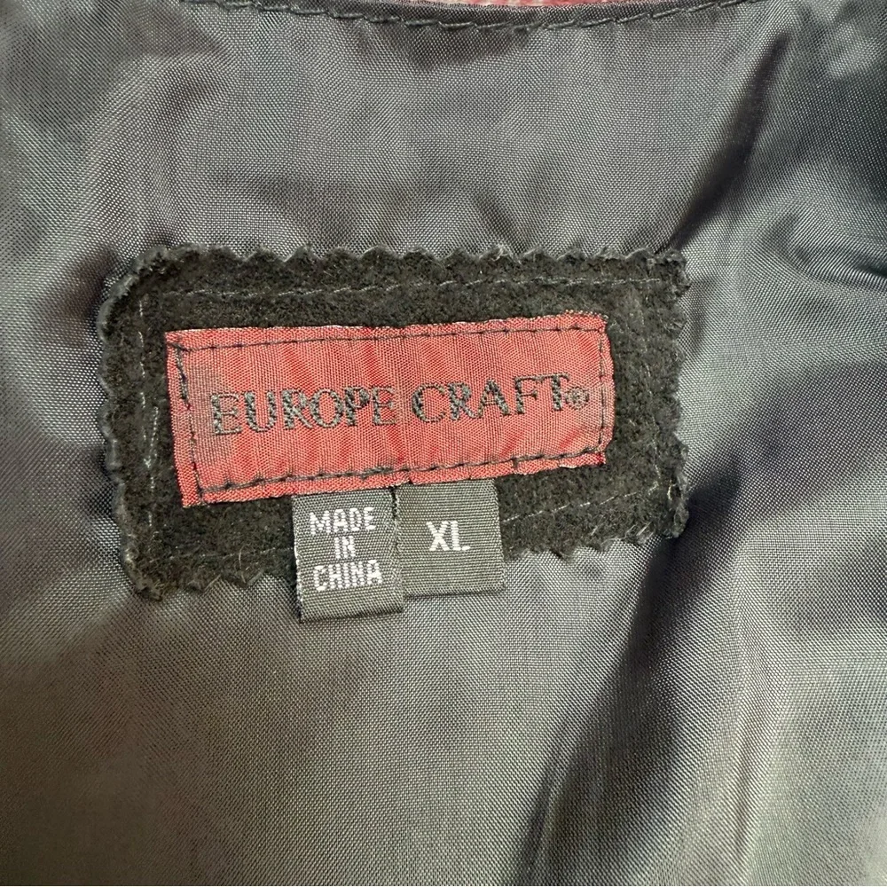 Vintage Leather Black Button Up Waistcoat Vest